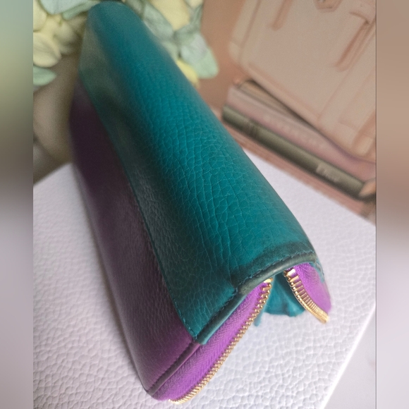 🛑SOLD🛑Gucci Bamboo Japanese Exclusive 2-Tone Long Continental Wallet GUC - Picture 13 of 15